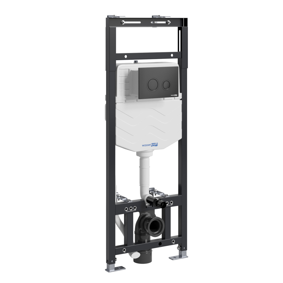 Инсталляция WasserKraft Alme 15TLT.010.ME.MB01 для подвесного унитаза, с кнопкой