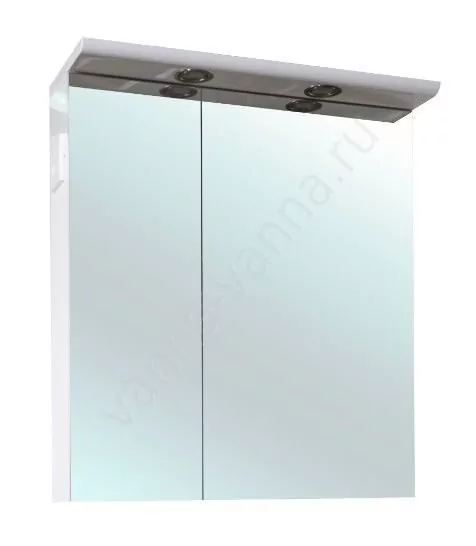 Зеркало-шкаф Bellezza Анкона 80 свет, белый