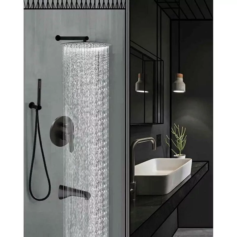 Душевой комплект ALMAes Marita TVZ-8833 черный матовый