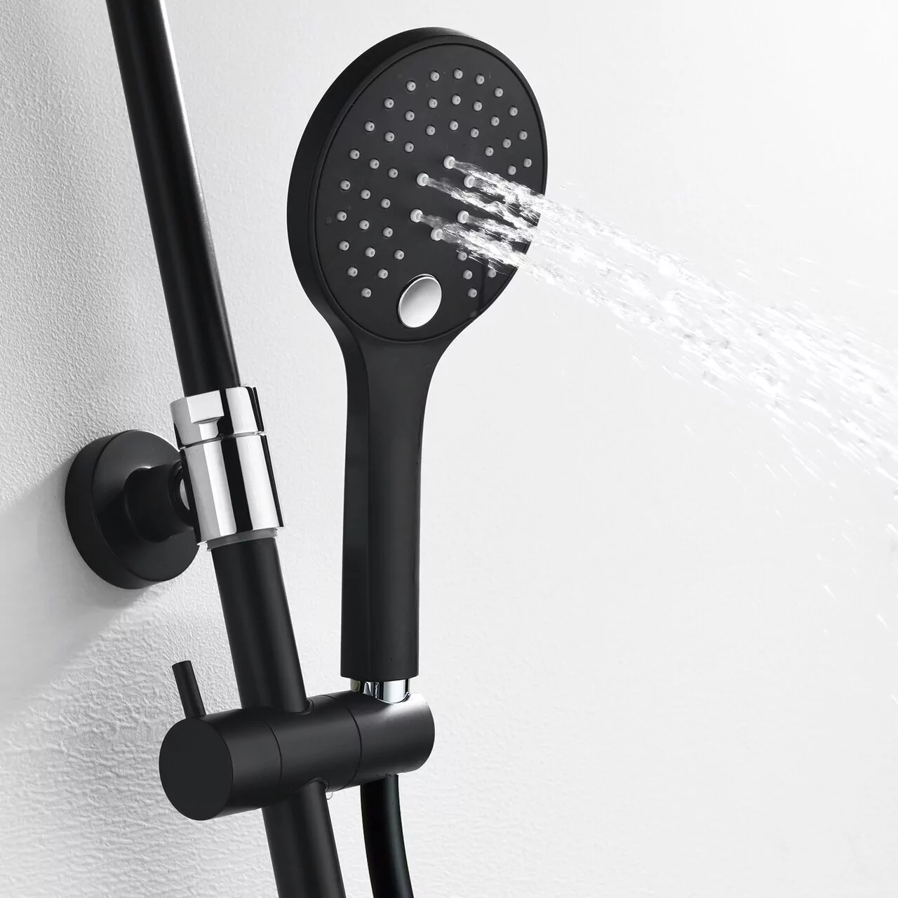 Душевая стойка WasserKraft A17401 черный Soft-touch