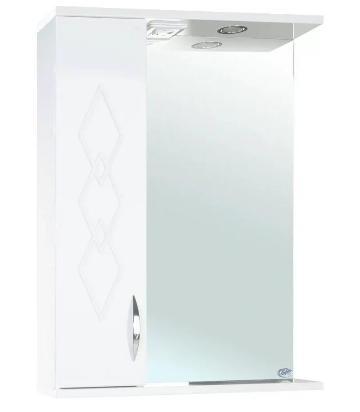Зеркало-шкаф Bellezza Элеганс 60 L свет, белый