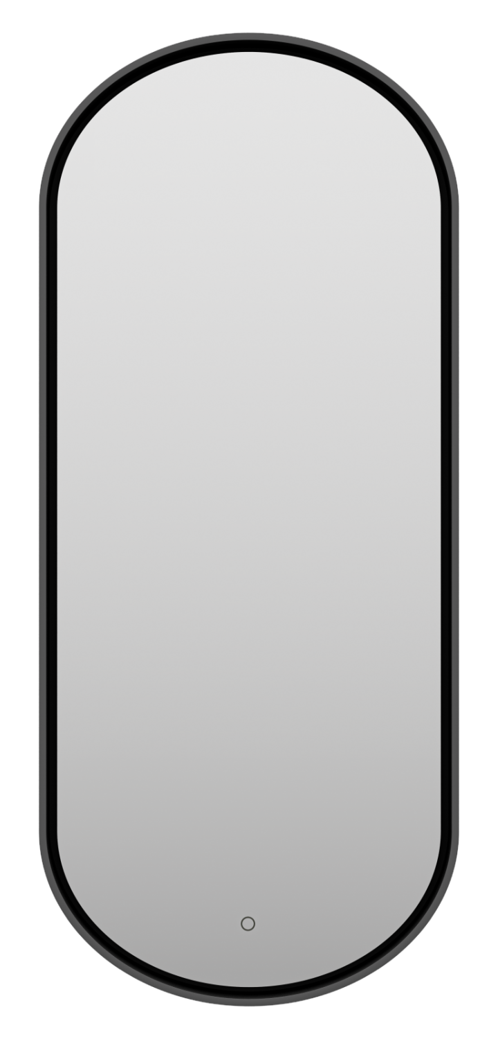 Зеркало Brevita Saturn 500x1150 свет, черный матовый