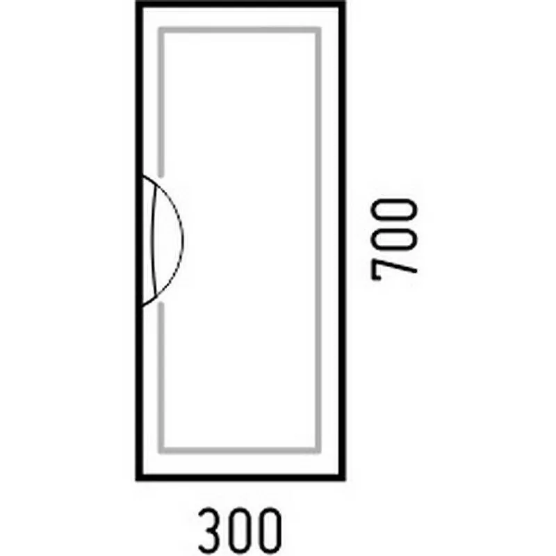 Шкаф навесной Corozo Монро 30 R, белый