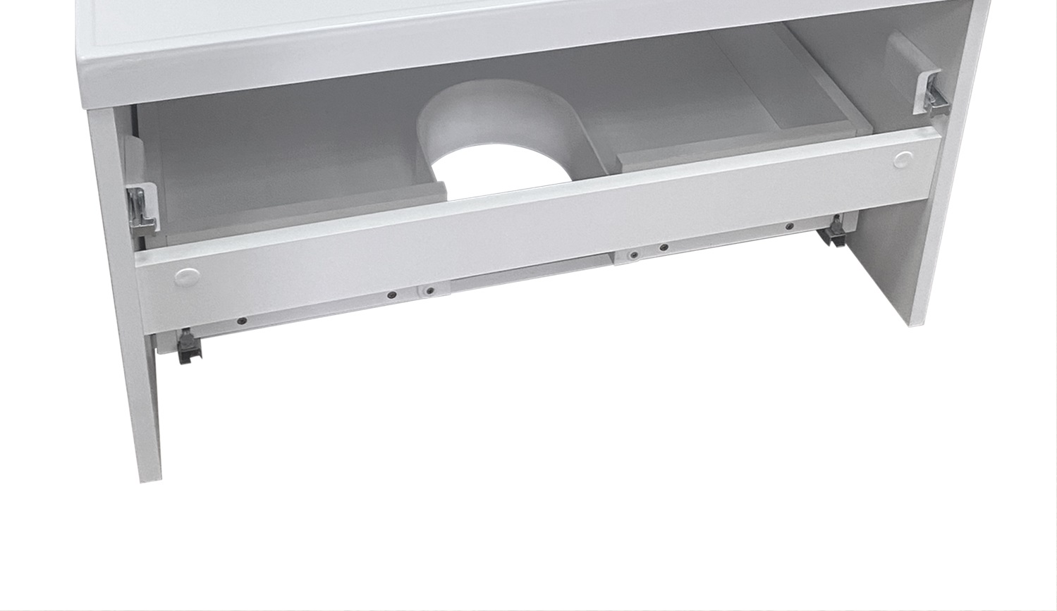 Тумба подвесная Runo Ибица 50 с раковиной Мини 50, белый