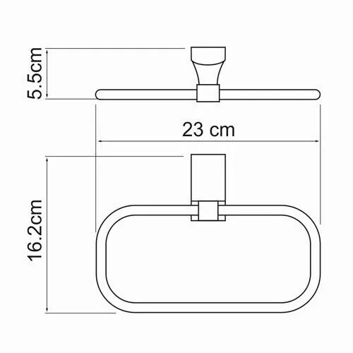 Полотенцедержатель WasserKraft Exter K-5260 светлая бронза