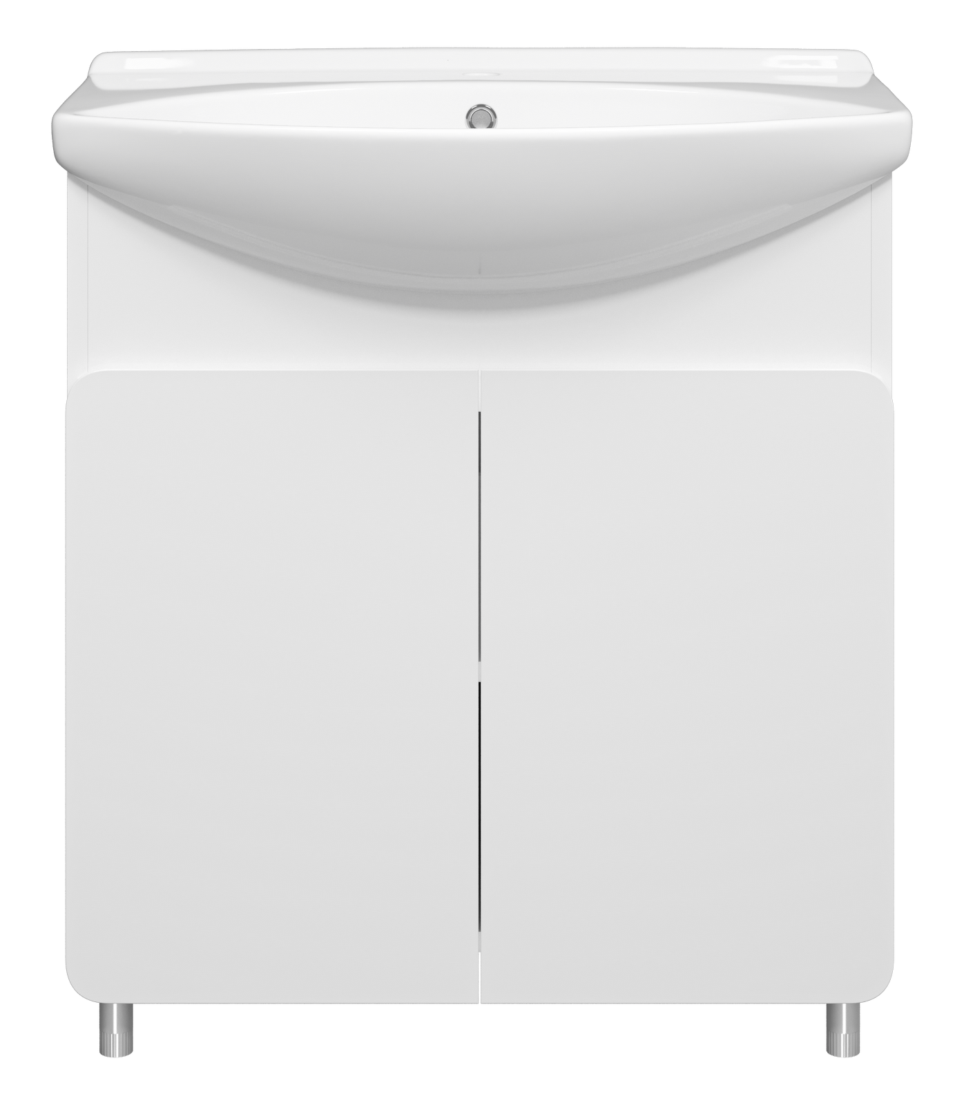Тумба с раковиной Misty Чегет 75 белый