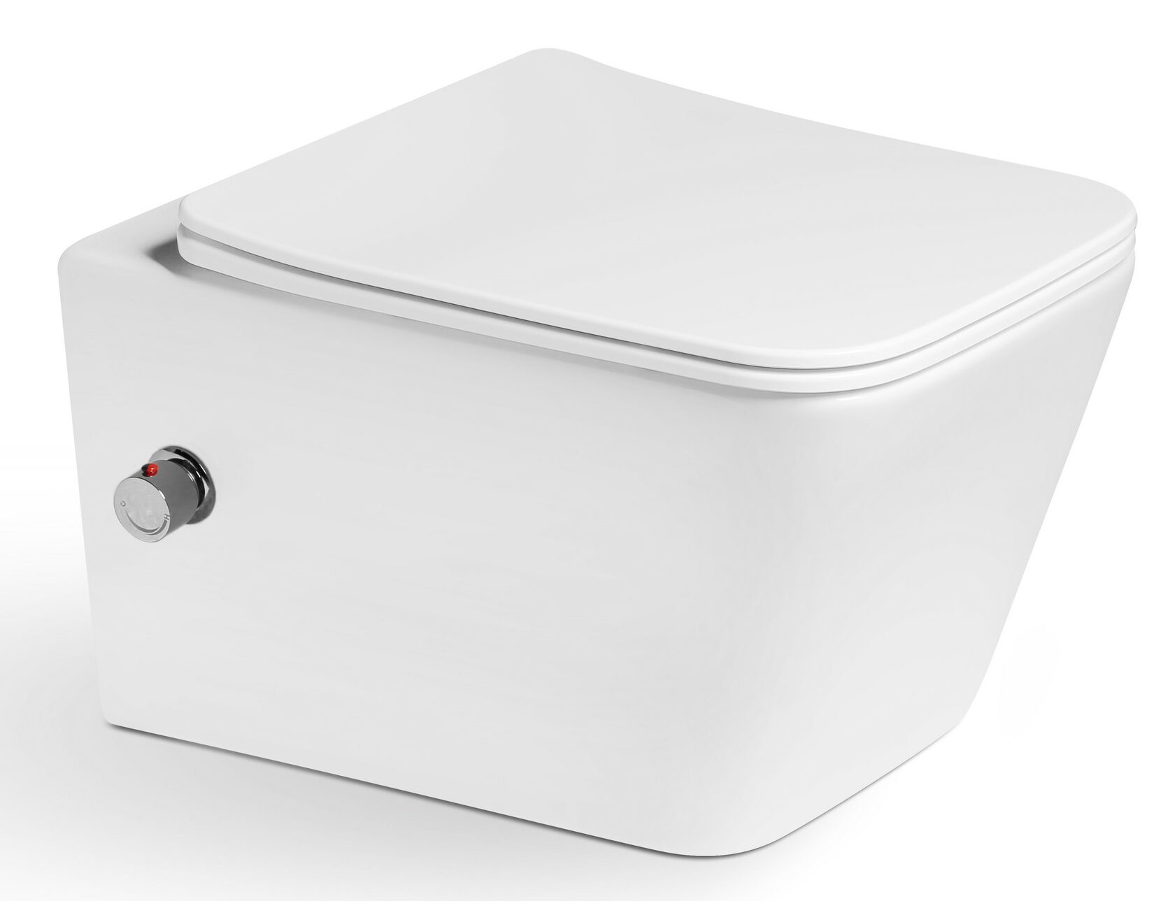 Унитаз-биде SantiLine SL-5004SM-BD подвесной, белый