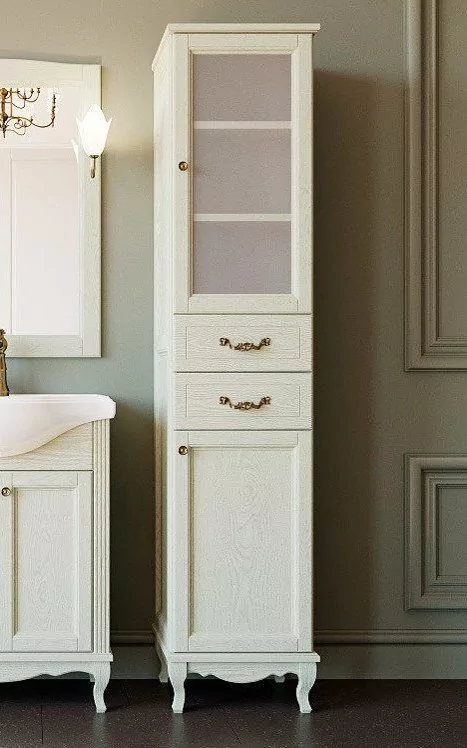 Пенал напольный ValenHouse Эллина 40 R слоновая кость, бронза