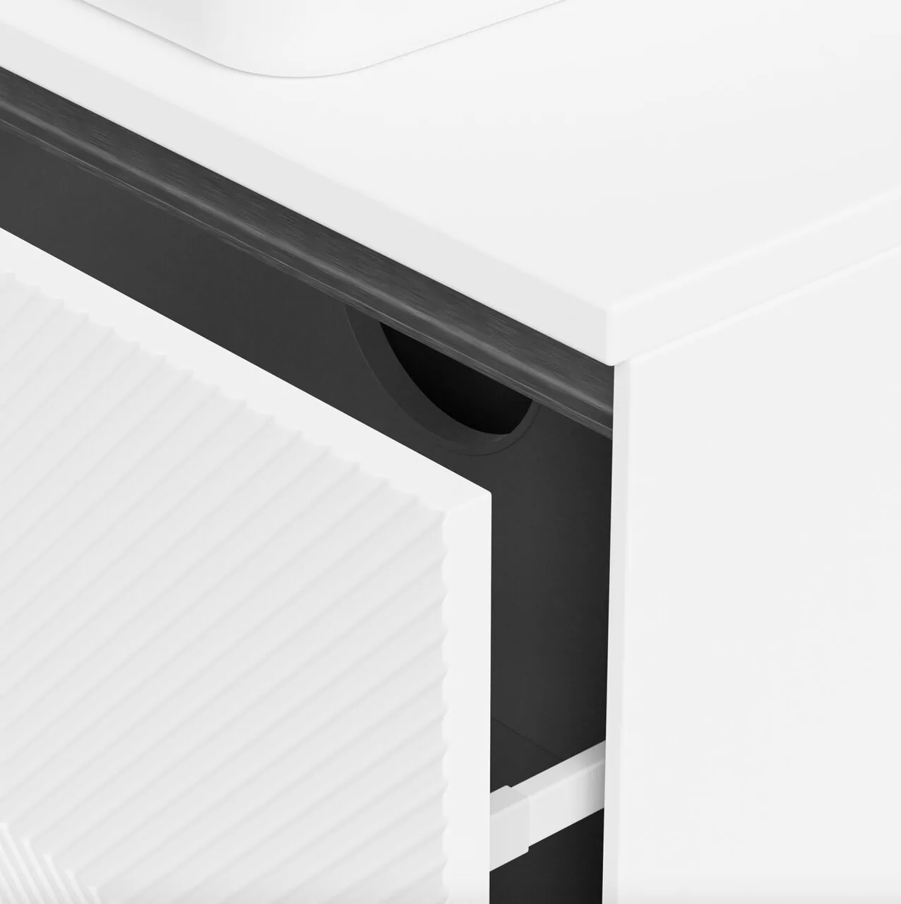 Тумба подвесная Vod-ok Соло 90 с раковиной Олимпия 560, белый + 7 цветов