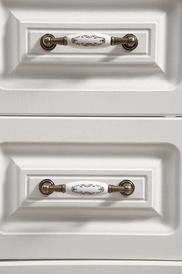 Тумба напольная Stella Polar Кармела 85 с раковиной Элеганс 85, 2 ящика, 3 двери, ольха белый