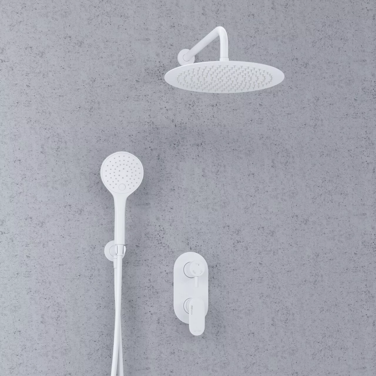 Душевой комплект WasserKraft A85155 белый Soft-touch