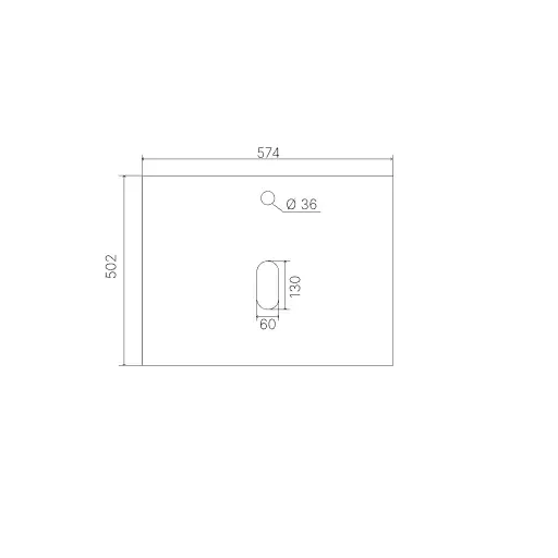 Тумба подвесная Viant Бостон 56 с раковиной Moduo 50, 1 дверь, белый/дуб вотан