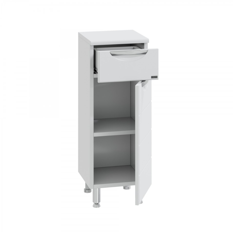 Тумба-комод Санта Родос 30 R, 1 ящик, 1 дверь, белая