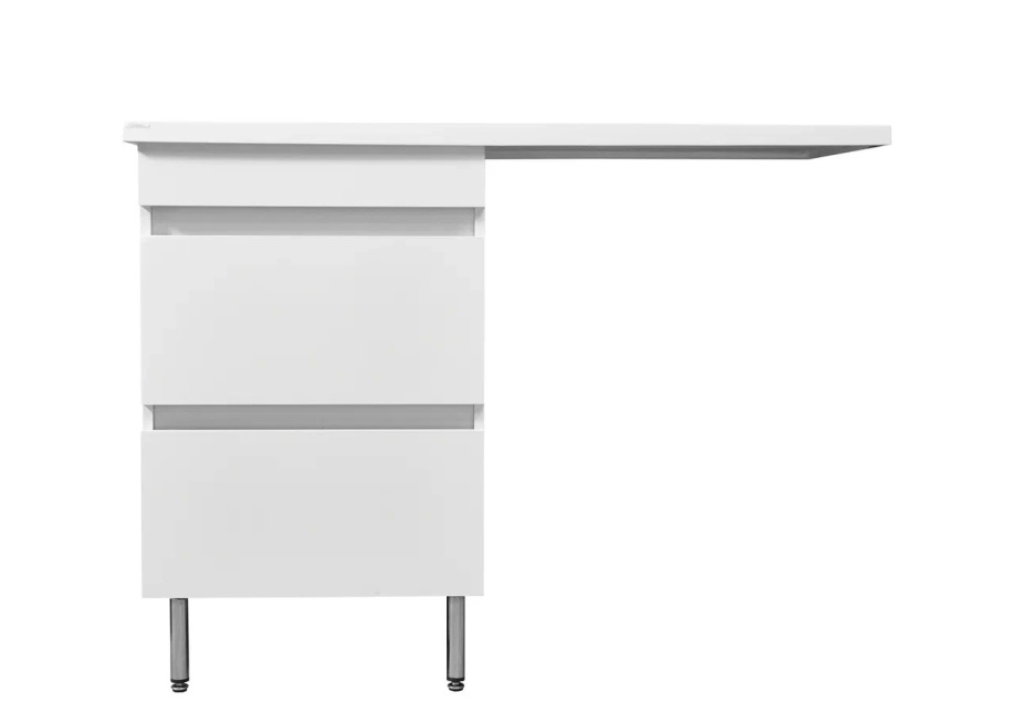 Тумба напольная Stella Polar Мадлен 110 с раковиной Мадлен 110, L/R 2 ящика, белый