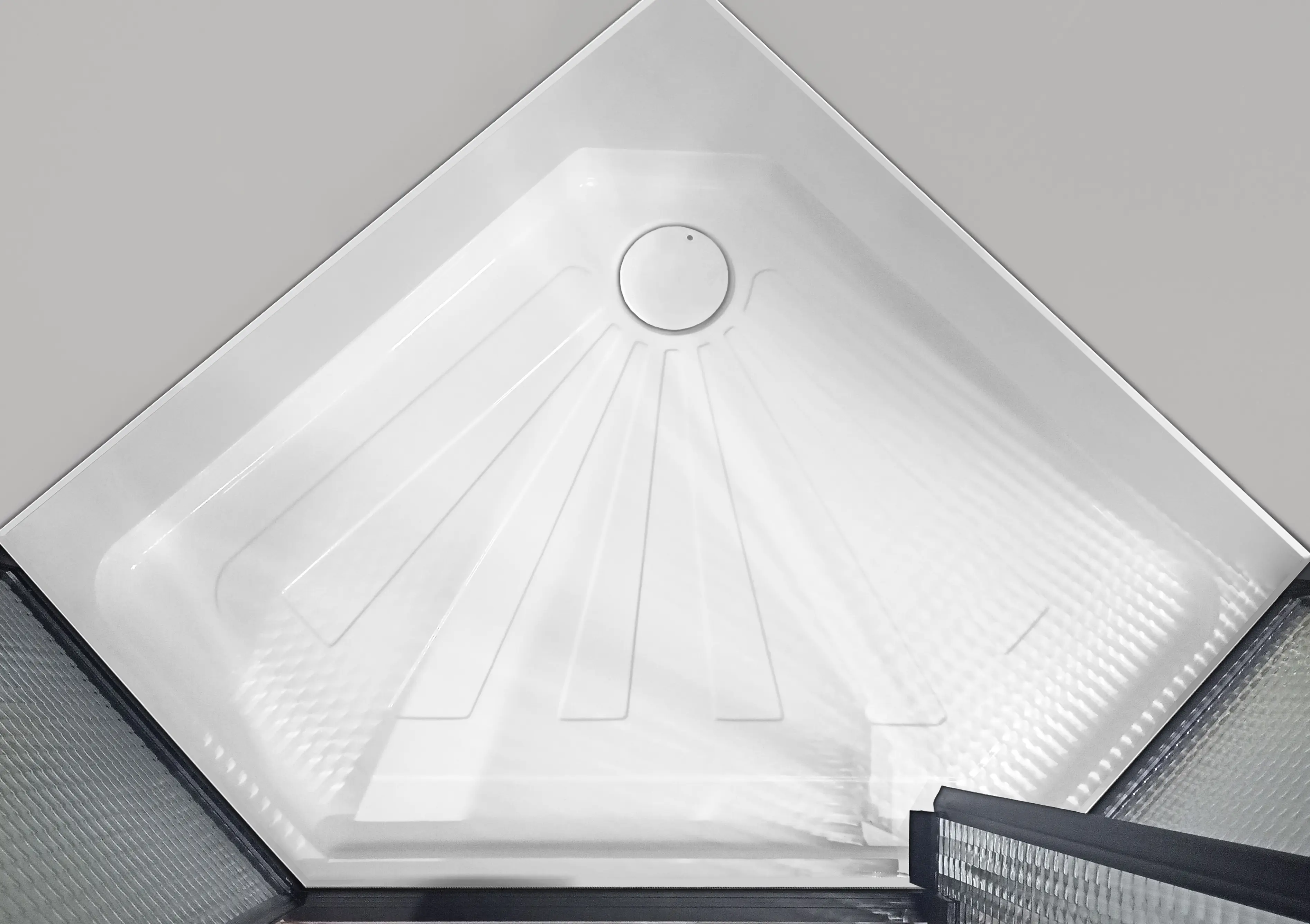 Поддон для душа Cerutti Spa P91 90х90 пятиугольный, акриловый, белый