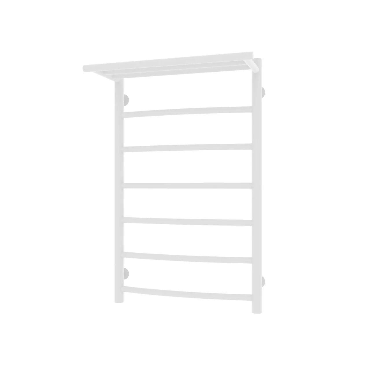 Полотенцесушитель водяной Laris Классик П7 500х800 с полкой, белый матовый