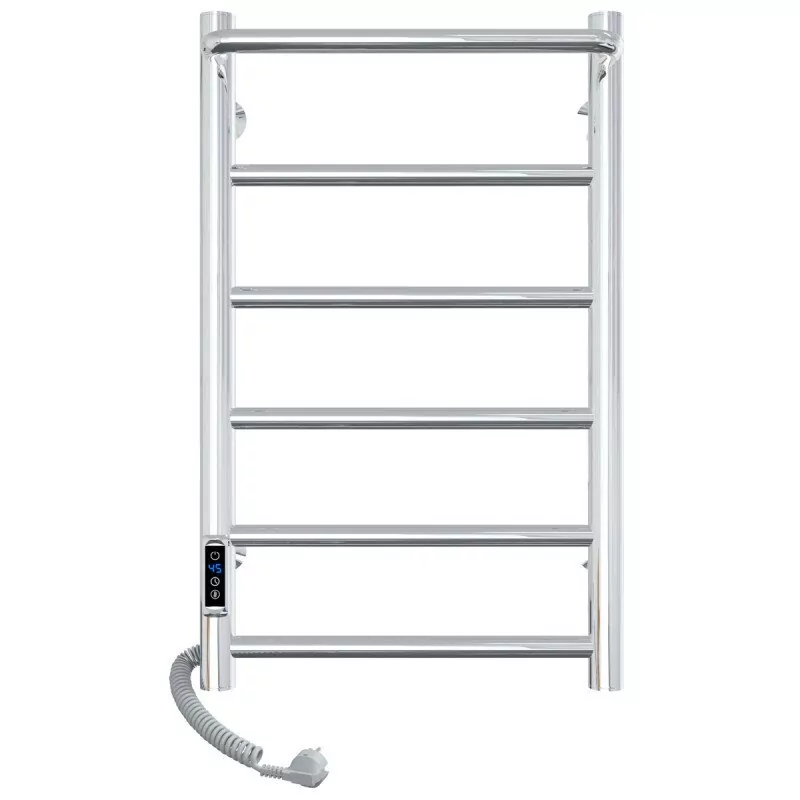 Полотенцесушитель электрический Laris Прайм П6 ЧК 400х600 левый, хром