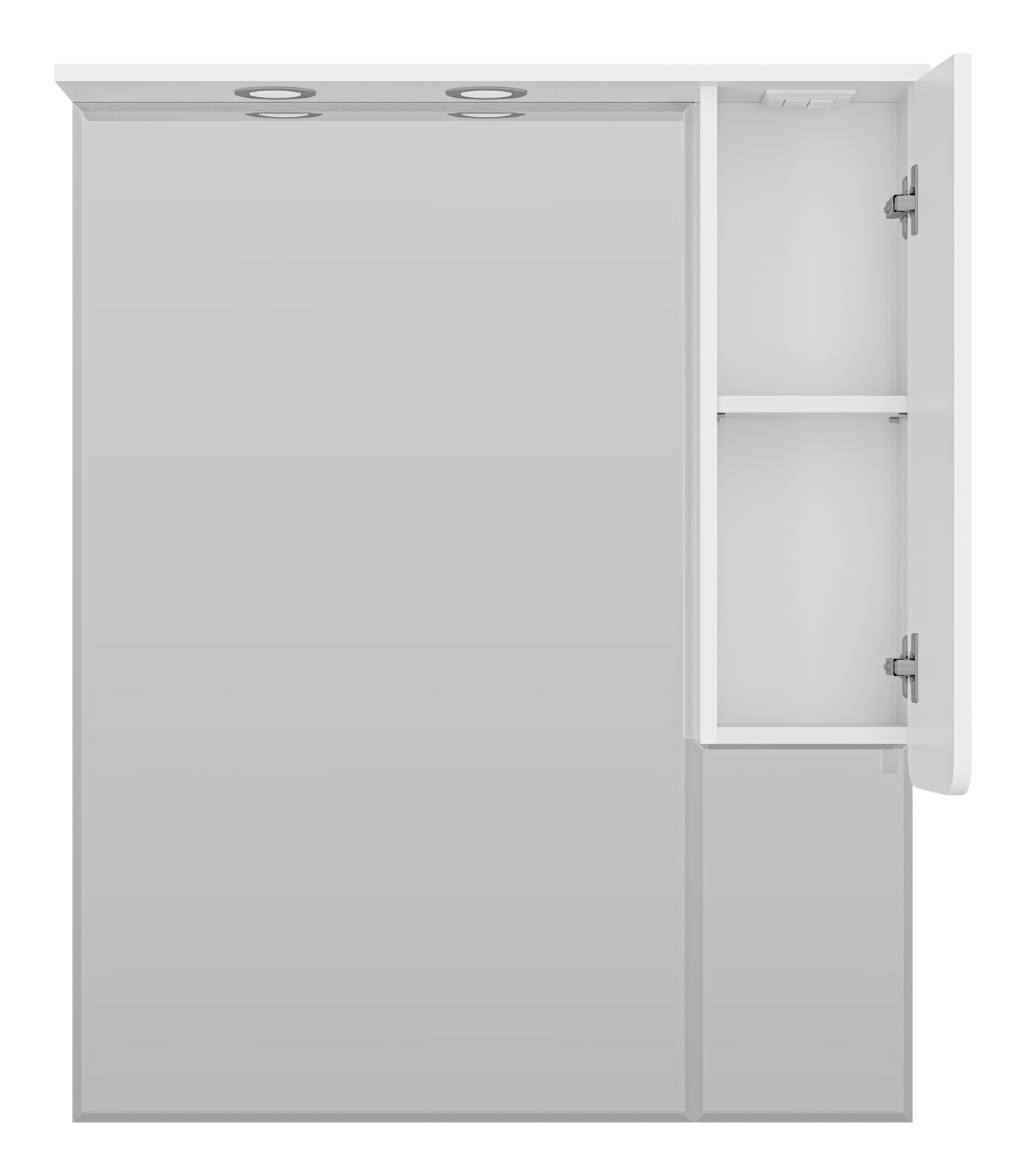 Зеркало-шкаф Misty Чегет 85 R, белый