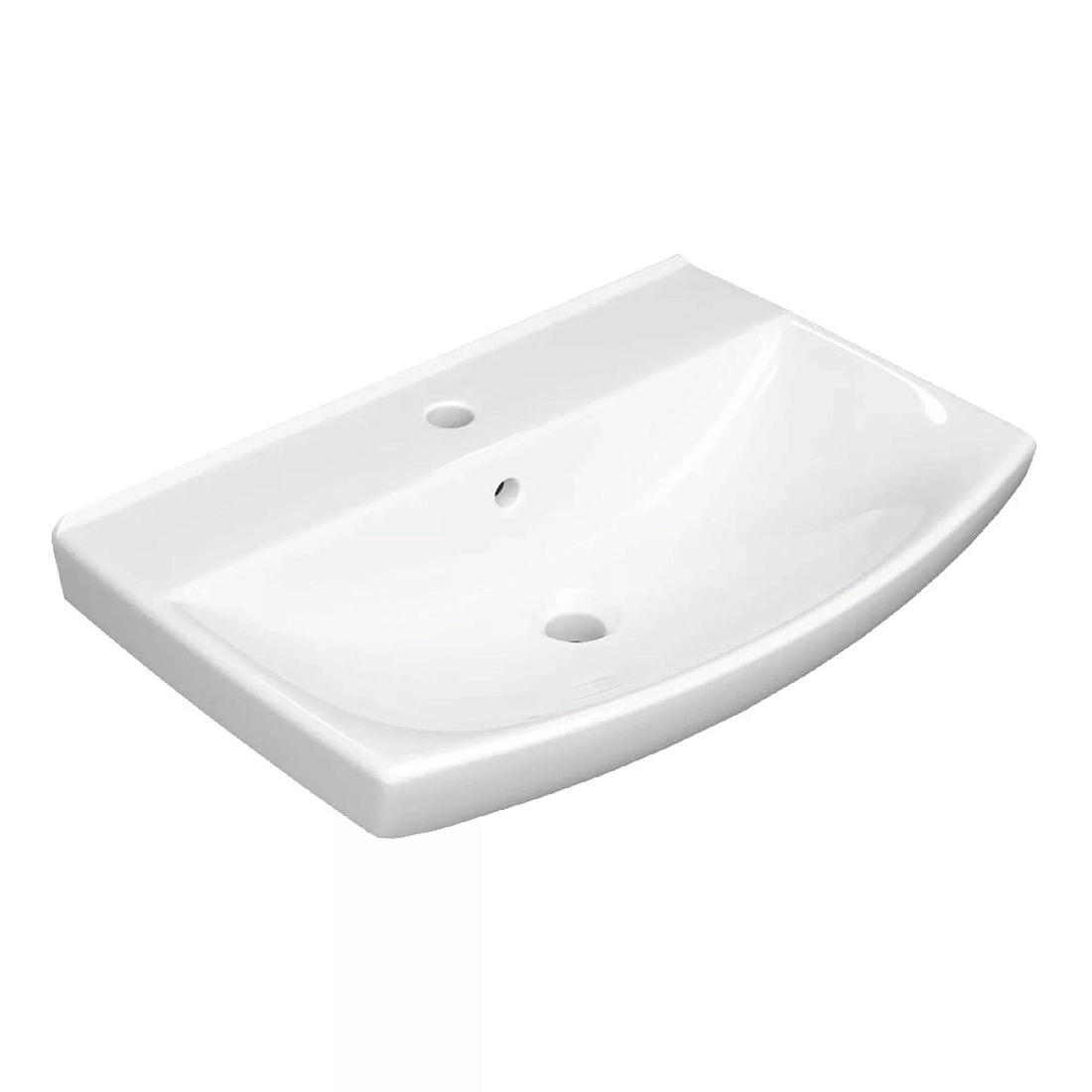 Тумба напольная SanStar Линни 70 с раковиной Клермонт 70, белая