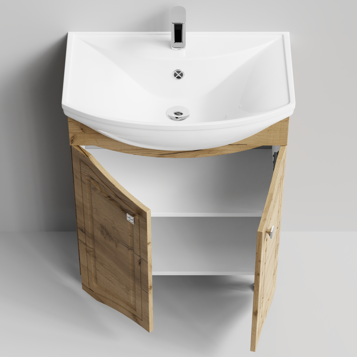 Тумба с раковиной Адам 65 напольная, Дуб Тортуга