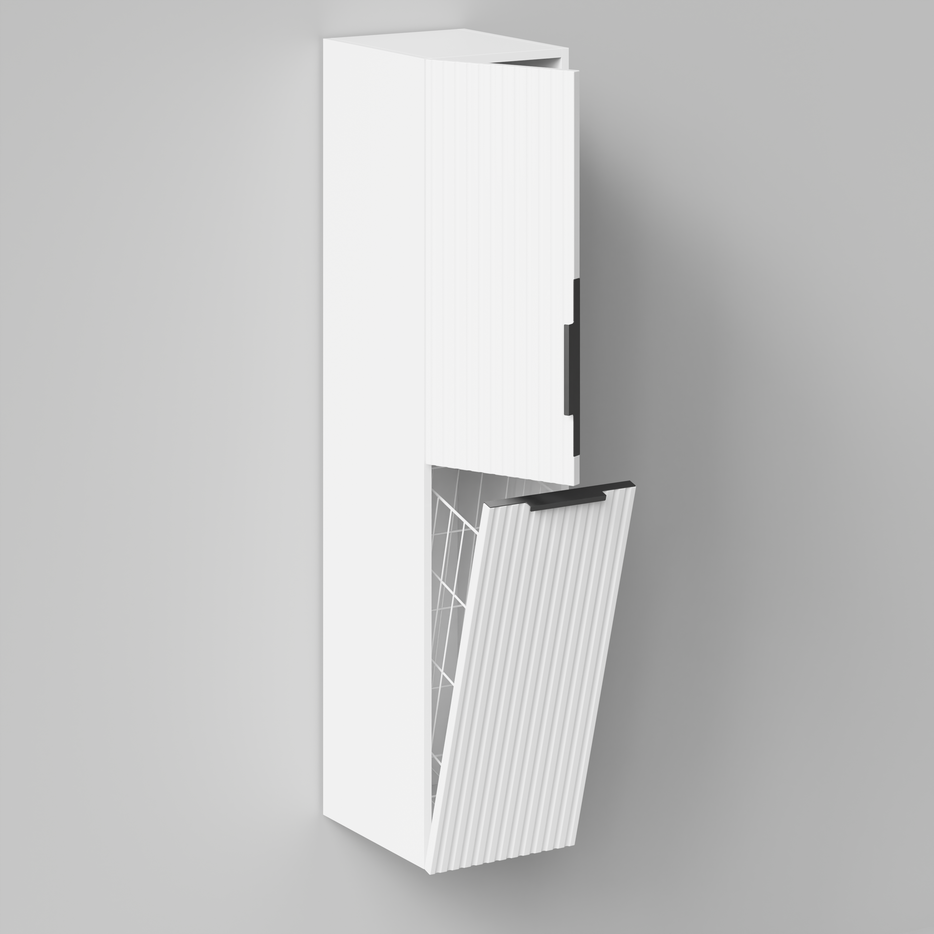 Пенал Vod-ok Дольче 30 L/R, 2 двери, корзина, подвесной, белый + 13 цветов