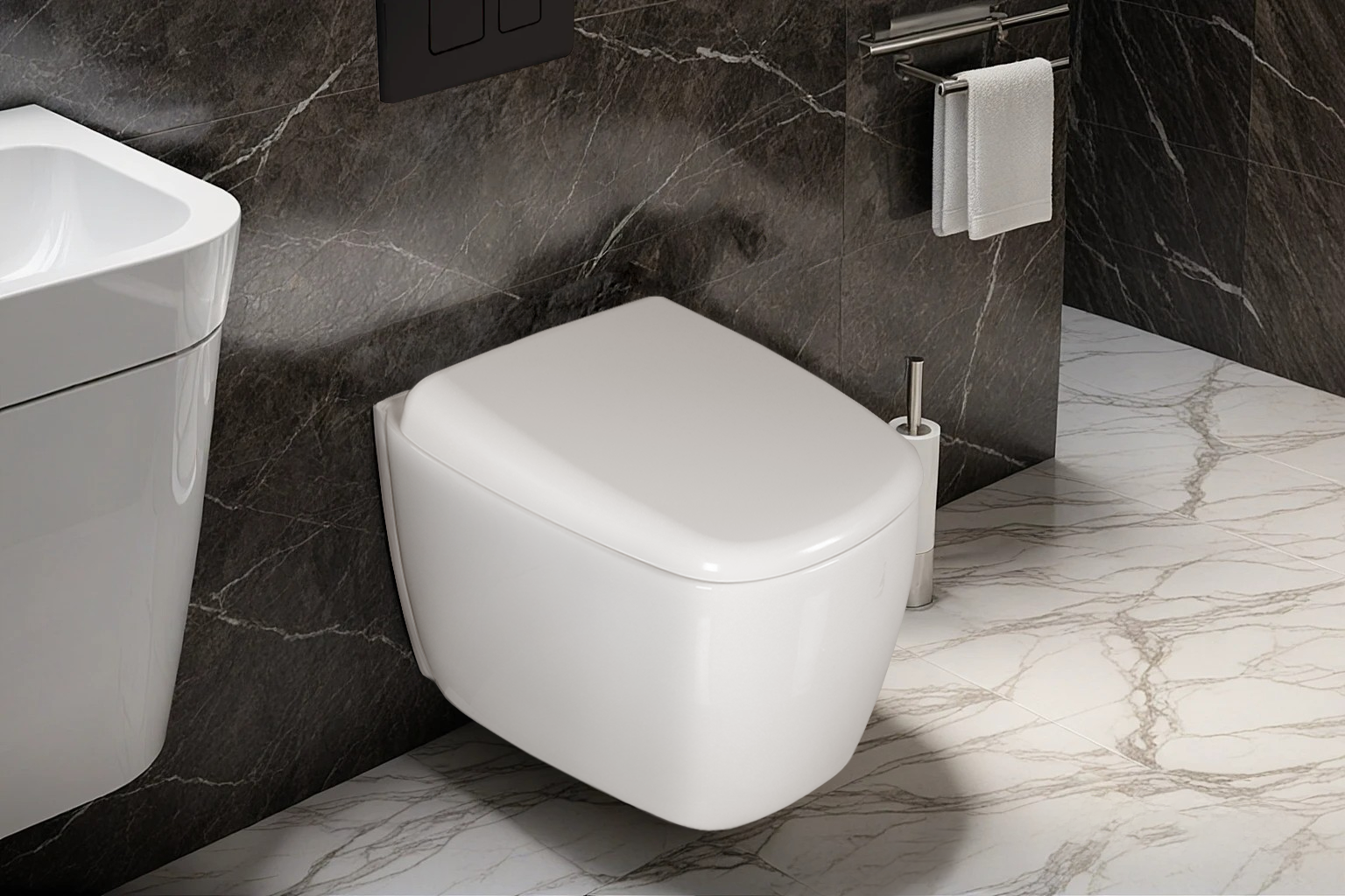 Унитаз Ceruttispa ROMINA Aria Tornado CT10613 подвесной, белый