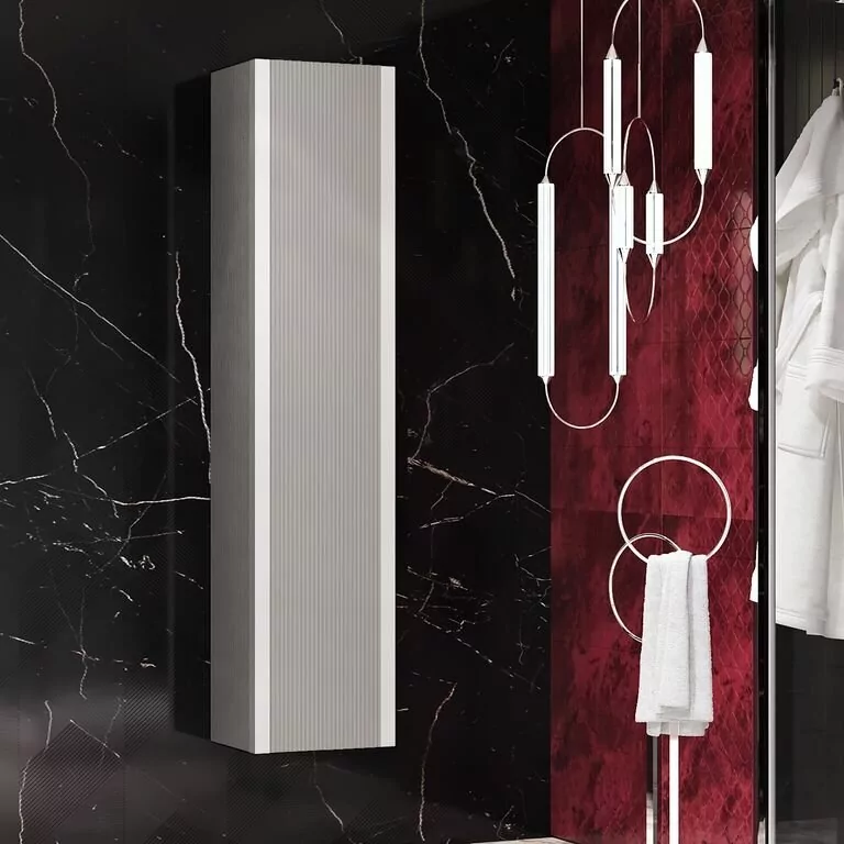 Пенал Opadiris Рубинно 40 L/R подвесной, серый