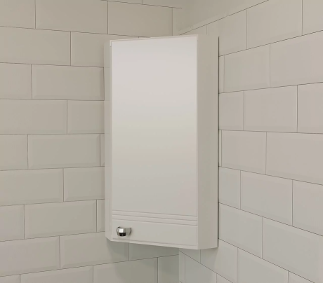 Шкаф навесной 1Marka Story 43П R угловой, белый