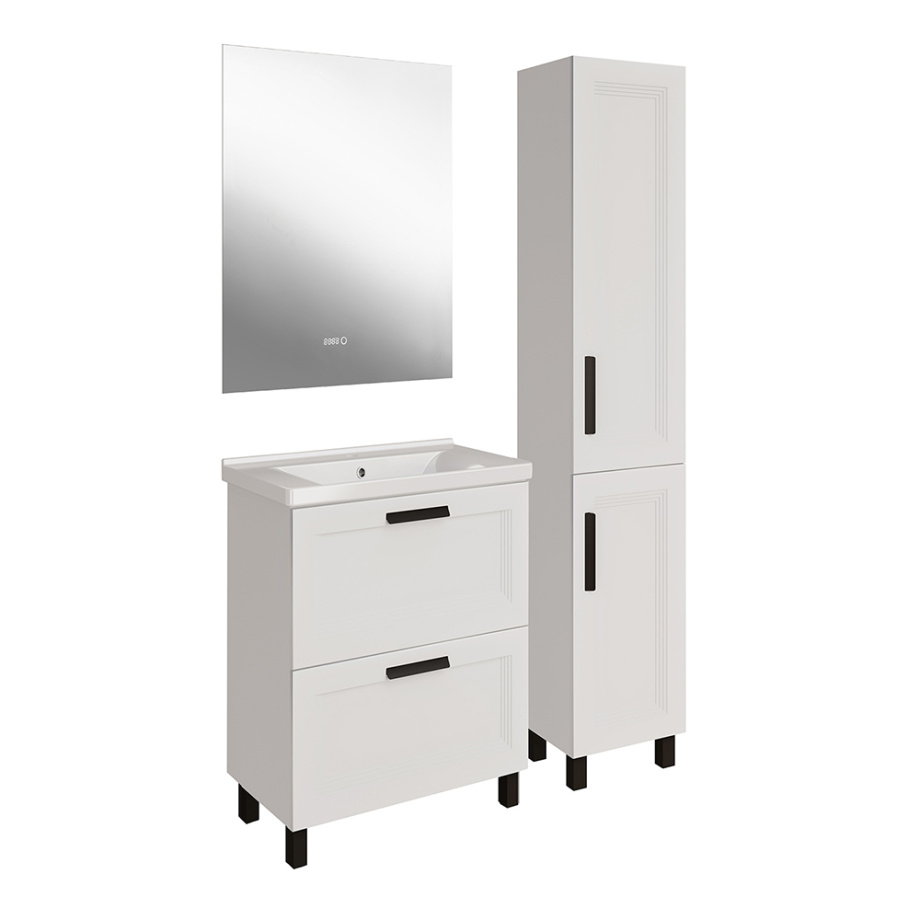 Мебель для ванной Асб-мебель София 60 комплект, напольный, белый
