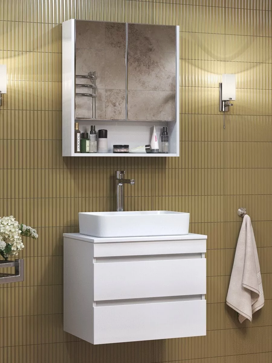 Зеркало-шкаф Vigo Urban 60 белый от магазина Vanna-Vanna.ru!