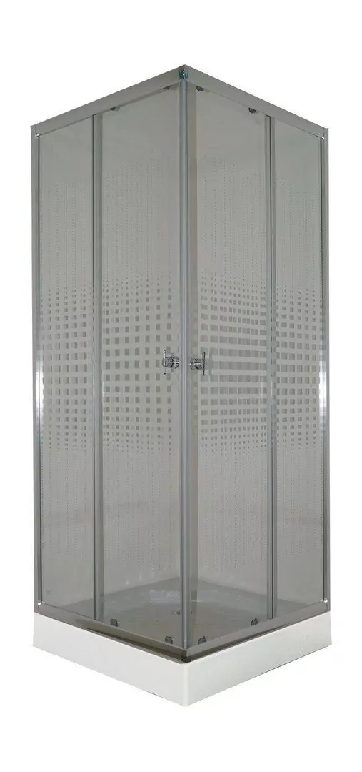 Душевой уголок Parly ZQ8111 квадратный, с низким поддоном, прозрачное стекло, хром