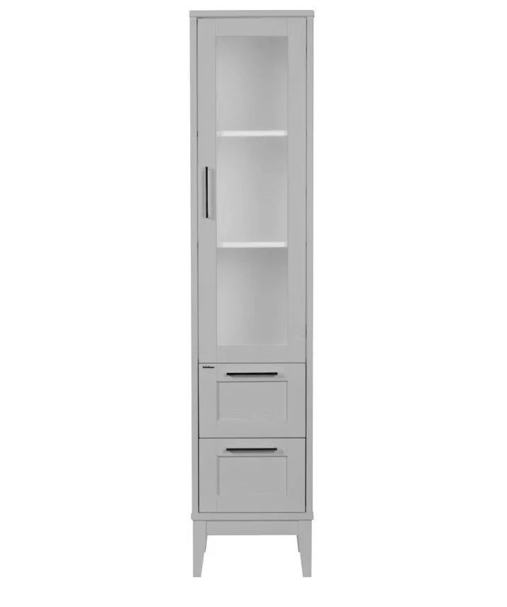 Пенал напольный ValenHouse Эйвори 40 R серый