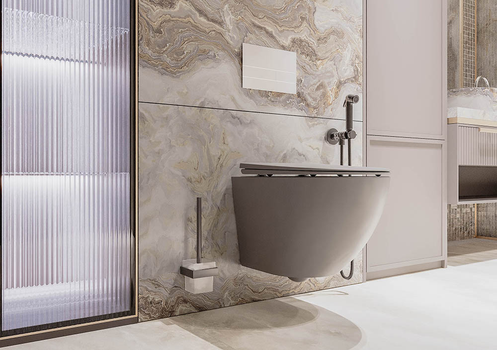 Унитаз подвесной Veconi Moro VMO-48TGr