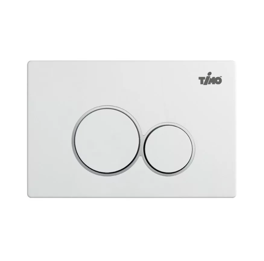 Кнопка смыва TIMO KULO FP-001W механическая, белая