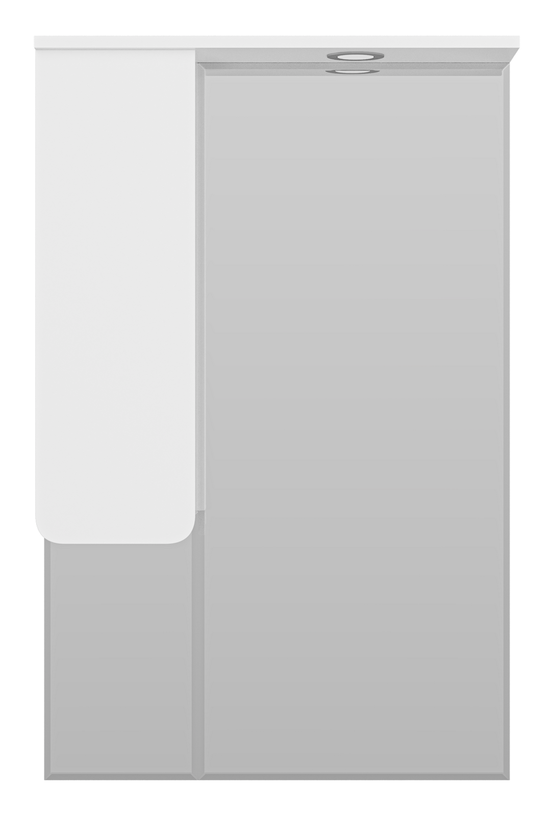 Зеркало-шкаф Misty Чегет 65 L, белый