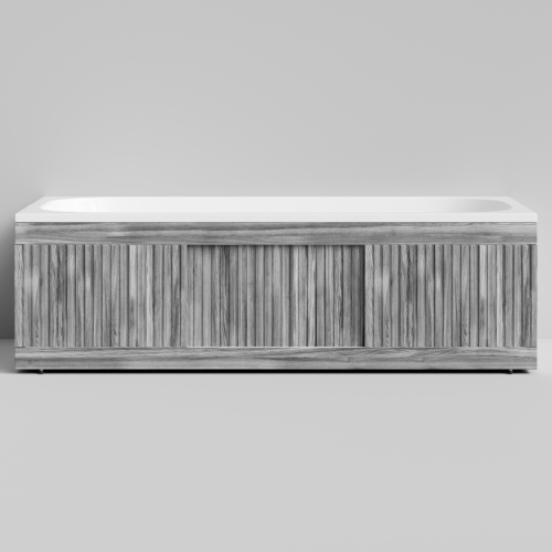 Экран под ванну Vod-ok Тач 180 раздвижной Лиственница структурная контрастно-серая