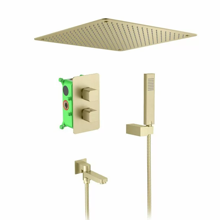 Душевой комплект Timo Petruma SX-5019/17SM золото матовое