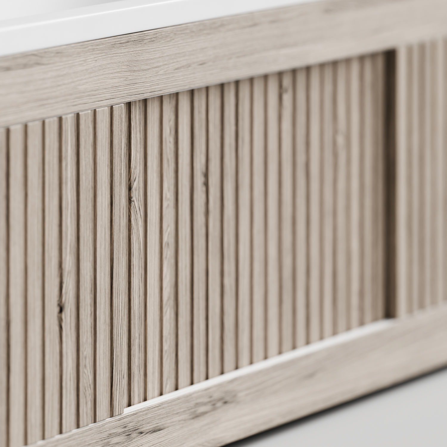 Экран под ванну Vod-ok Тач 170 раздвижной Дубослив ореховый светлый