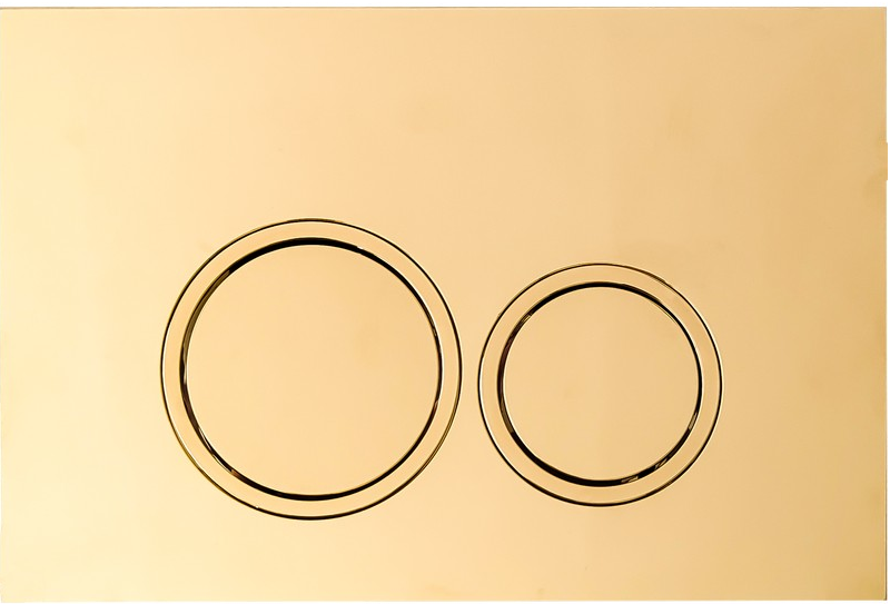 Кнопка смыва Cerutti Spa CR05CG (шампань золотой, глянцевая)