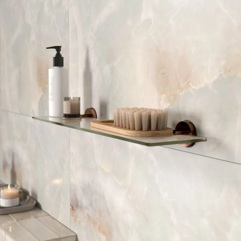 Полка WasserKraft Asphe K-77724 розовое золото