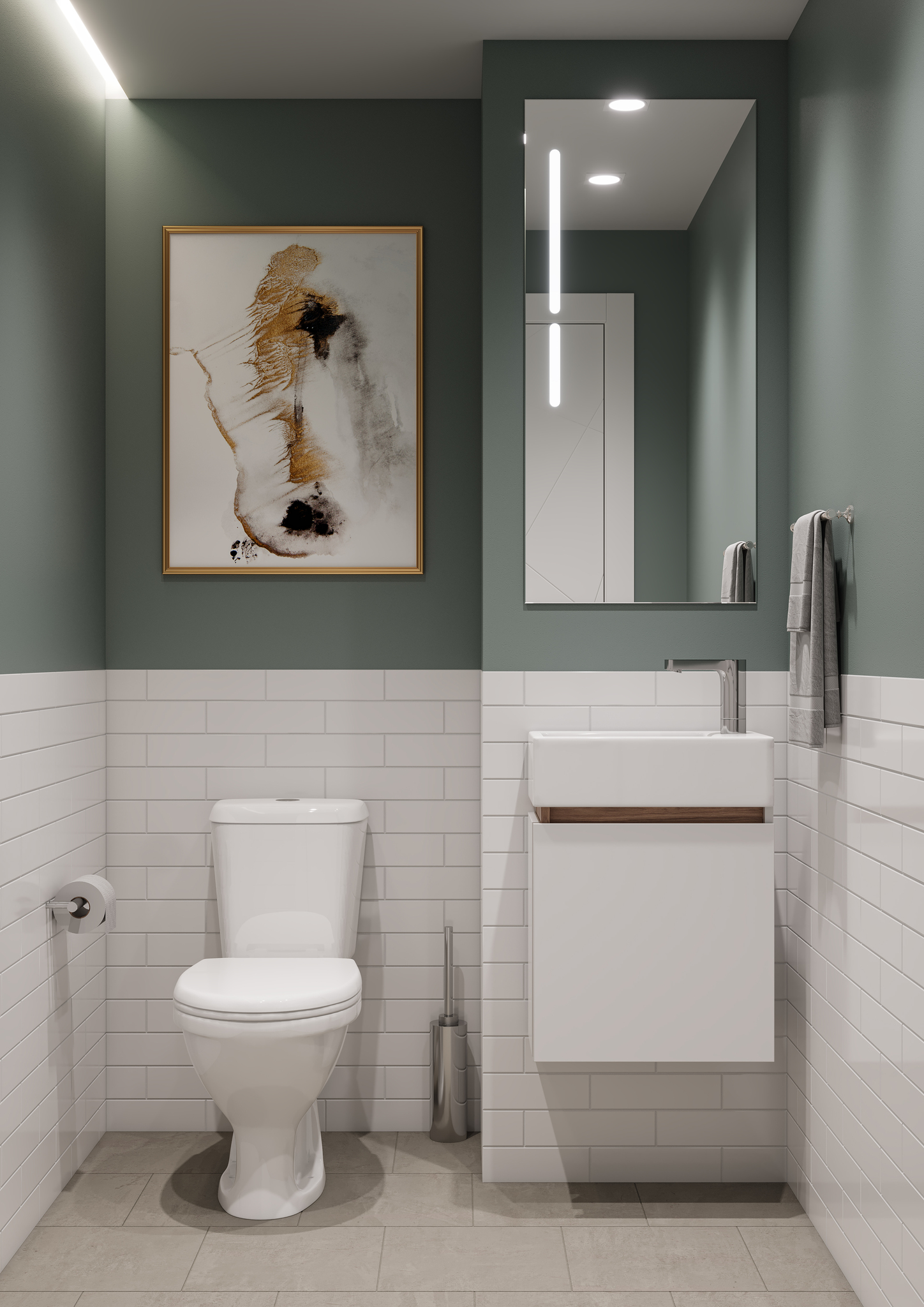 Тумба подвесная Aquaton Эклипс 46 с раковиной Эрис 46 R, белый