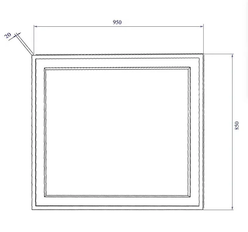 Зеркало Sanflor Модена 105 белый матовый