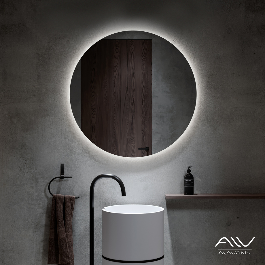 Зеркало Alavann Rondo 90 свет, ик-выключатель