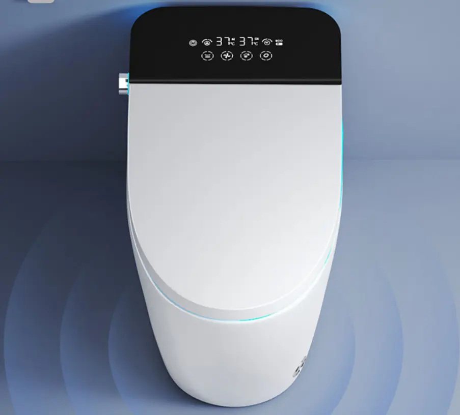 Унитаз Ceruttispa EZIO Smart CT11168 с дистанционным управлением (680x400x470), напольный, белый