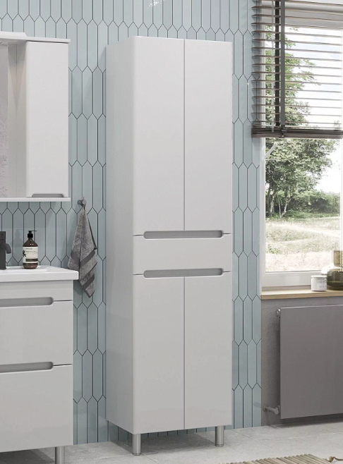 Пенал напольный/подвесной SanStar Адель/Модена 60 белый