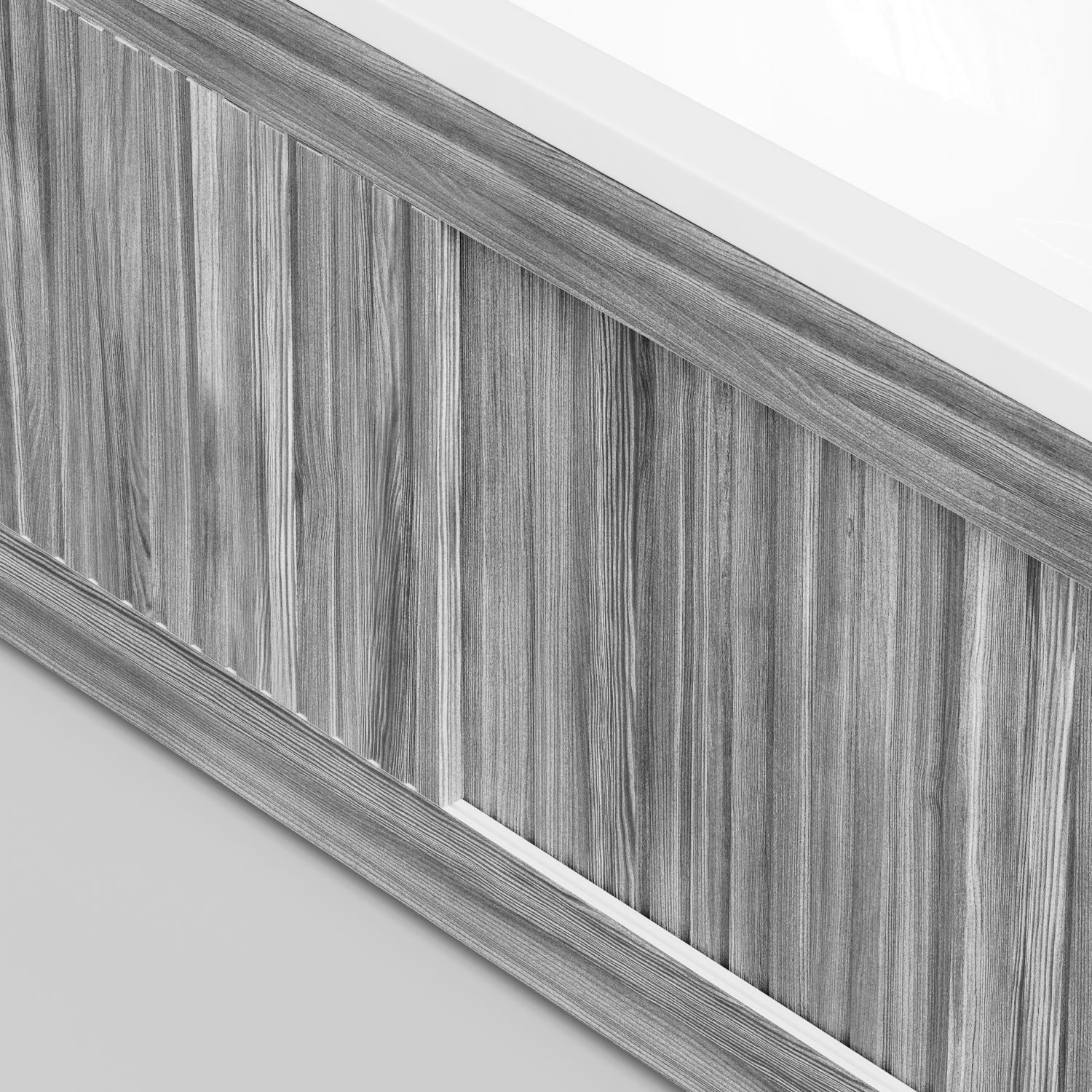 Экран под ванну Vod-ok Тач 180 раздвижной Лиственница структурная контрастно-серая