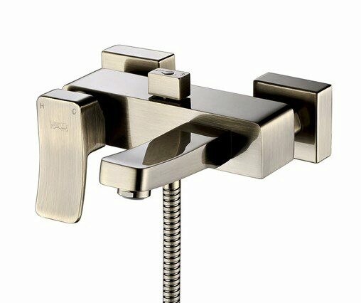 Смеситель для ванны WasserKraft Exter 1601 светлая бронза