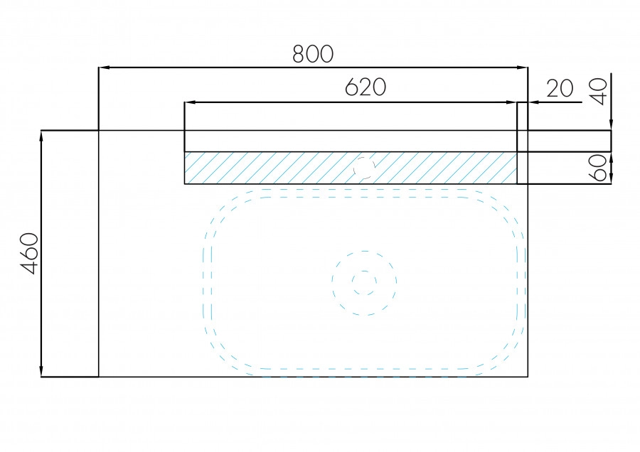 Тумба Aquaton Мишель 80 с раковиной MILA 50х35 подвесная, 3 ящика, 1 дверь, дуб эндгрейн от магазина Vanna-Vanna.ru!