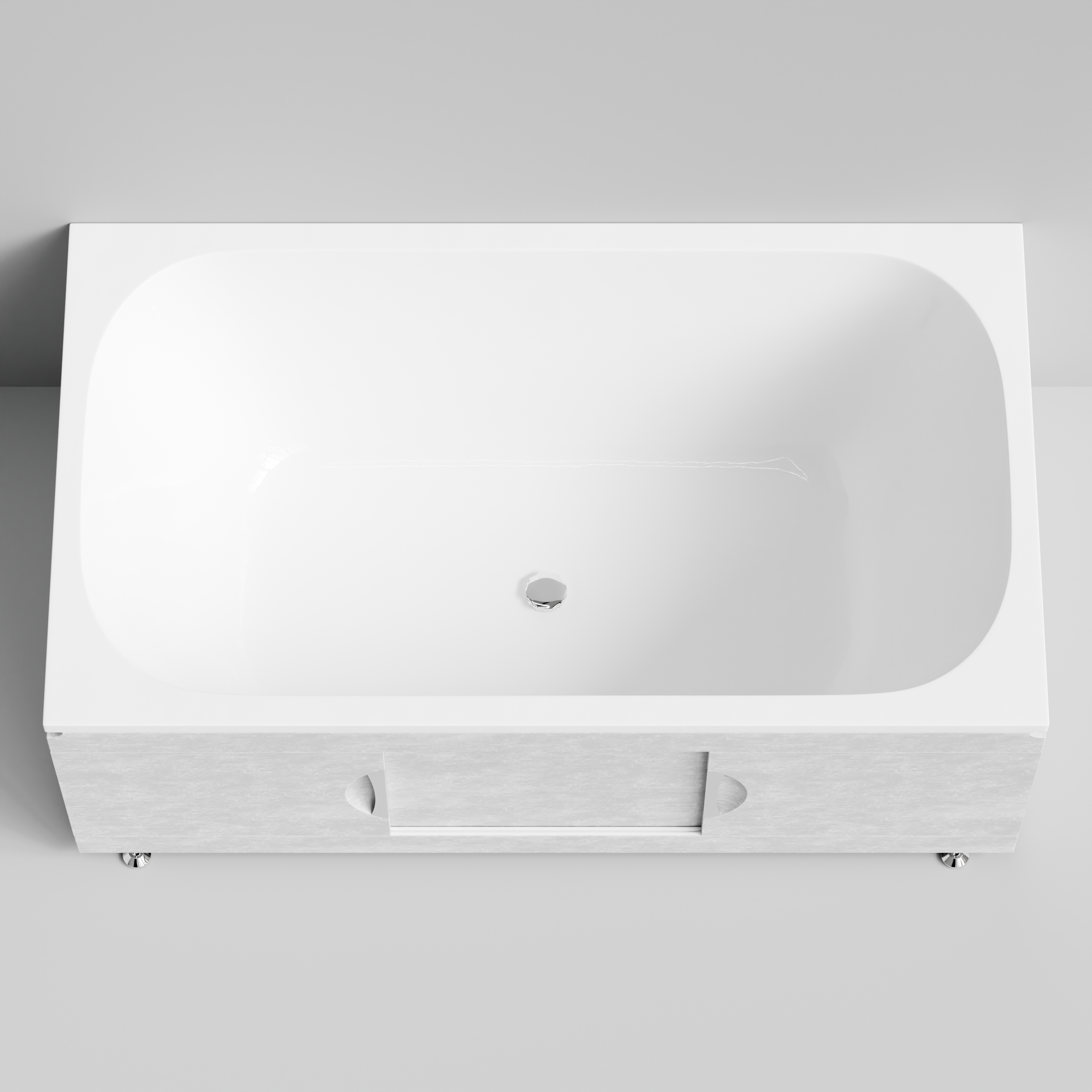 Экран под ванну Vod-ok Топ 150 раздвижной Белый камен