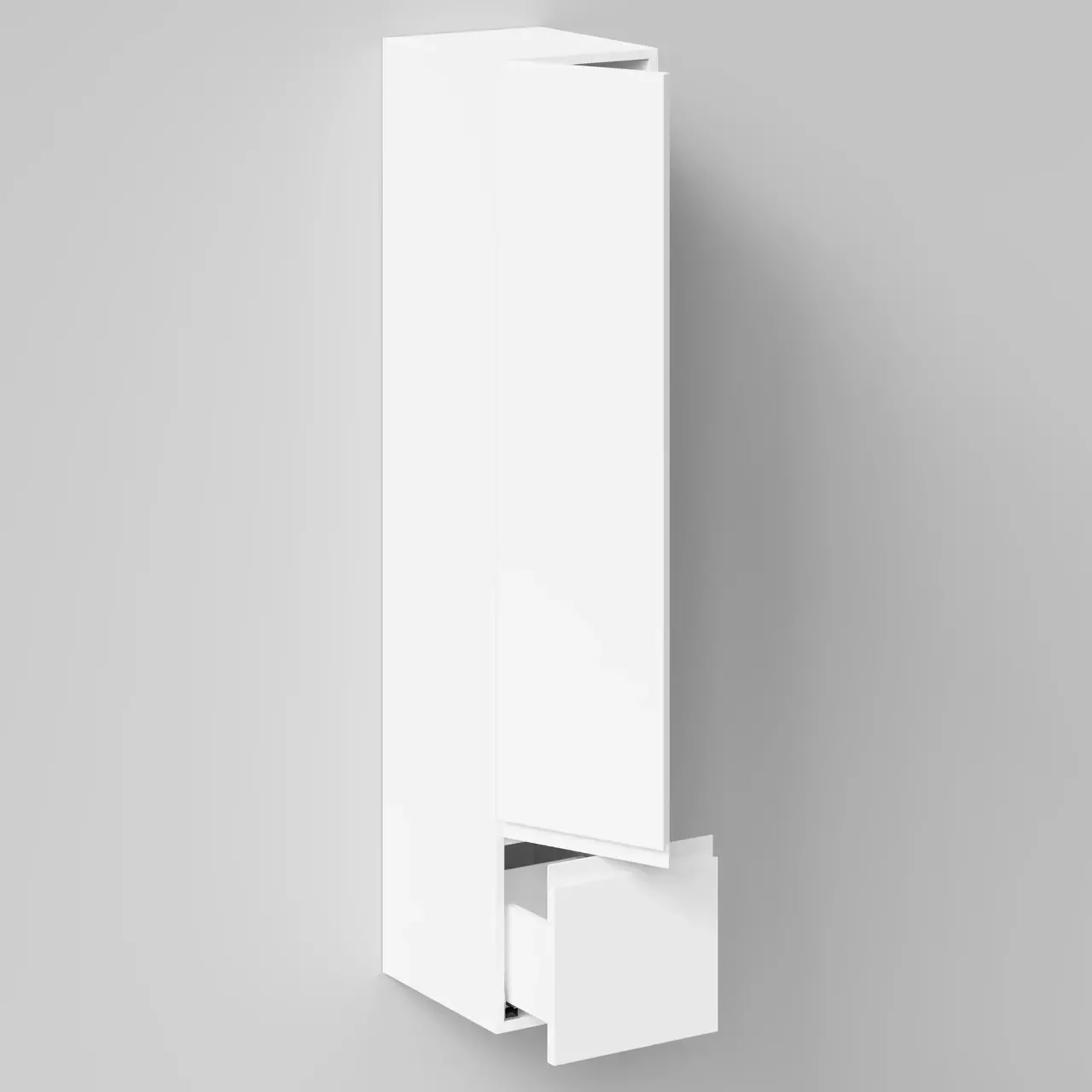 Пенал Vod-ok Салли 30 L/R подвесной, 1 дверь с ящиком, белый